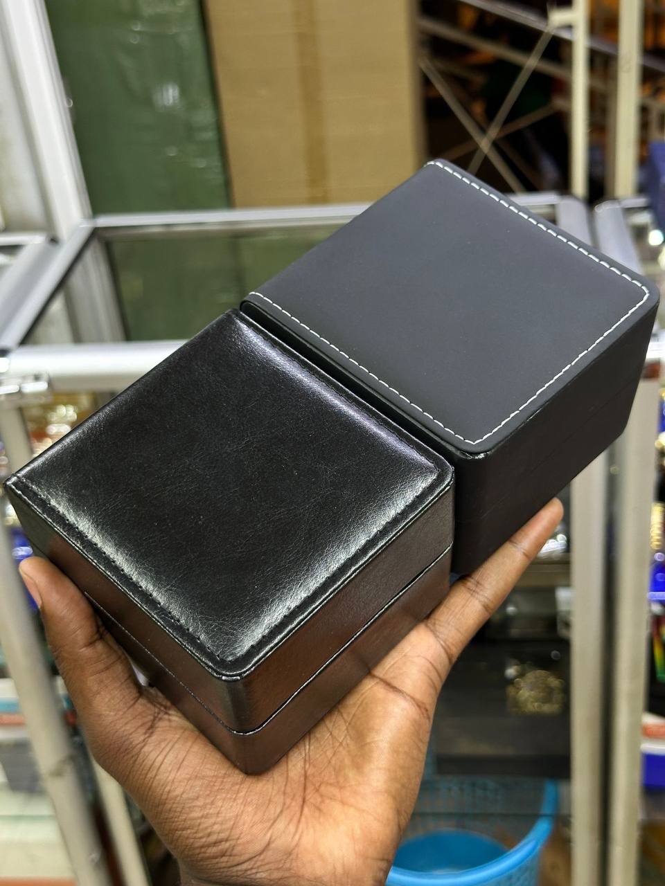 LEATHER BOX AND ENQUIRIES