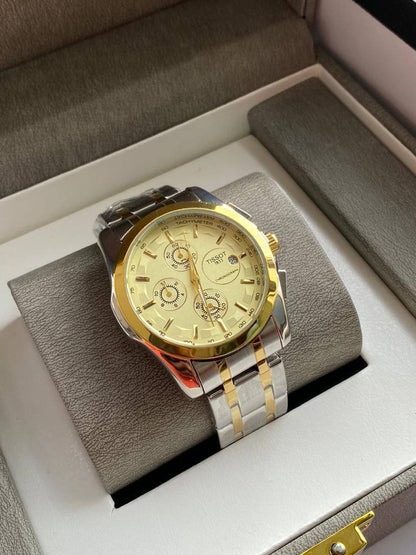 TISSOT CHRONOGRAPH DATE DISPLAY FULL CHRONOGRAPH WATER RESISTANT STAINLESS STEEL ENQUIRIES