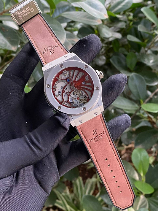 HUBLOT GENEVE CHRONOGRAPH DATE DISPLAY WATER RESISTANT BATTERY POWERED AND ENQUIRIES