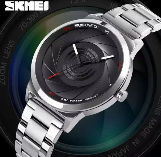 SKMEI LADY WATCH 30M WATER RESISTANT STAINLESS STEEL FINISH BATTERY POWERED AND ENQUIRIES