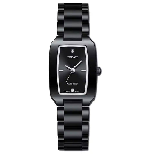 BINBOND LADIES WATER RESISTANT BATTERY POWERED NON FADE STEEL POLISH AND ENQUIRIES