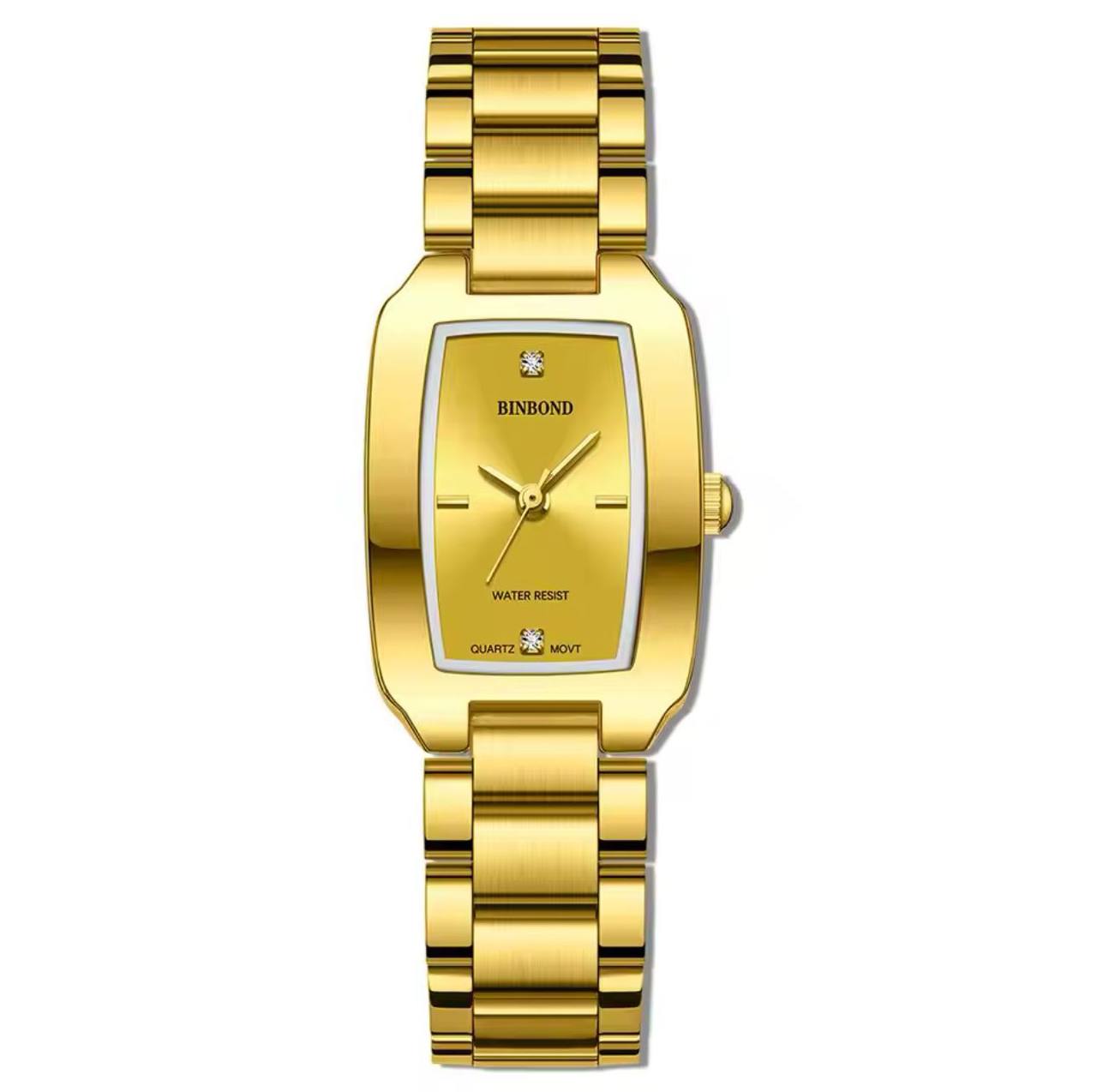 BINBOND LADIES WATER RESISTANT BATTERY POWERED NON FADE STEEL POLISH AND ENQUIRIES