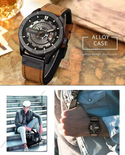 CURREN GENTS 8301 BATTERY POWERED DATE DISPLAY WATER RESISTANT CURREN BRANDED BOX ENQUIRIES