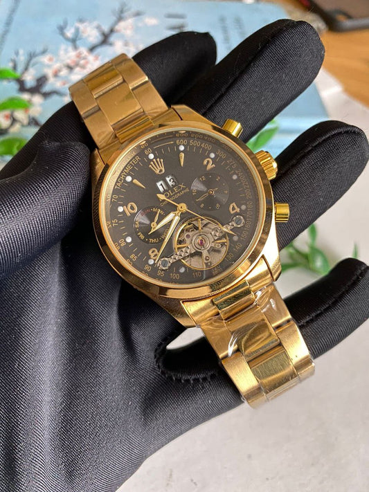 ROLEX AUTOMATIC CHRONOGRAPH WATER RESISTANT DATE DISPLAY