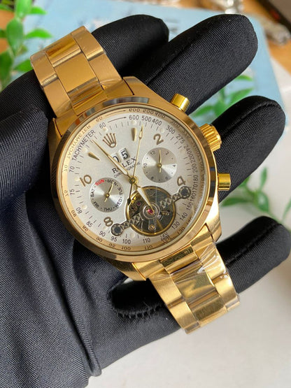 ROLEX AUTOMATIC CHRONOGRAPH WATER RESISTANT DATE DISPLAY