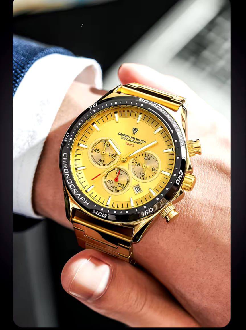 POEDAGAR MEN WATCH WATER RESISTANT BATTERY POWERED DATE DISPLAY LUMINOUS FUNCTION