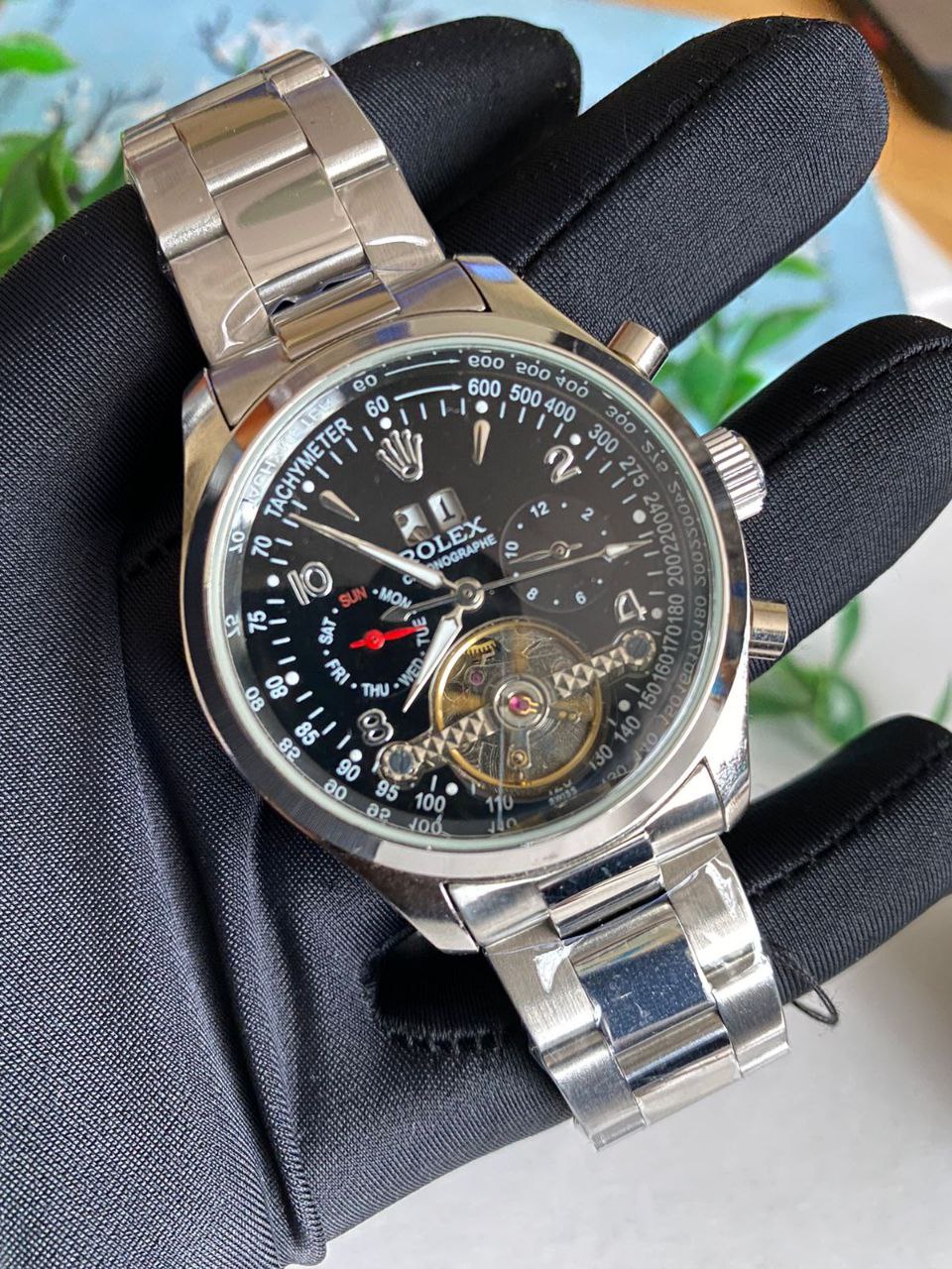 ROLEX AUTOMATIC CHRONOGRAPH WATER RESISTANT DATE DISPLAY