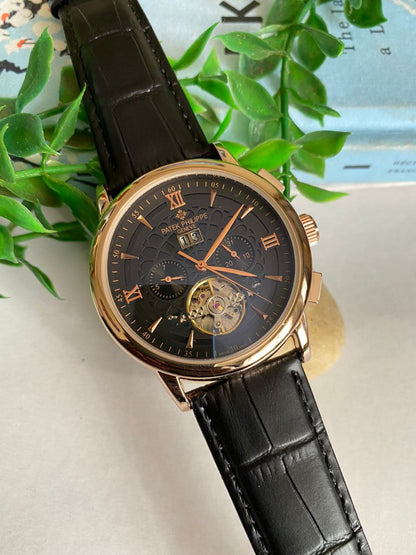 PATEK PHILLIPE AUTOMATIC CHRONOGRAPH WATER RESISTANT DATE DISPLAY