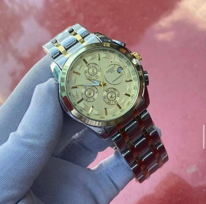 TISSOT CHRONOGRAPH DATE DISPLAY FULL CHRONOGRAPH WATER RESISTANT STAINLESS STEEL ENGRAVING SERVICES 200 PER WORD ,300 ANY LOGO ENQUIRIES