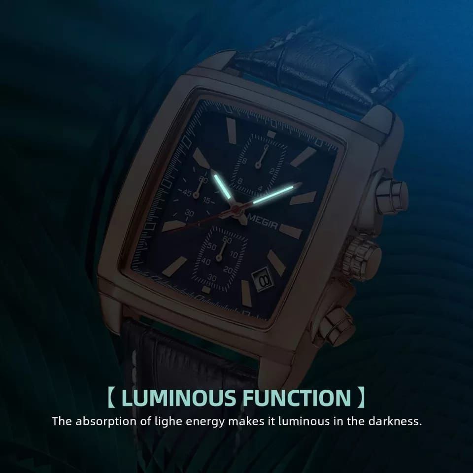 MEGIR CHRONOGRAPH GENTS BROWN BLUE