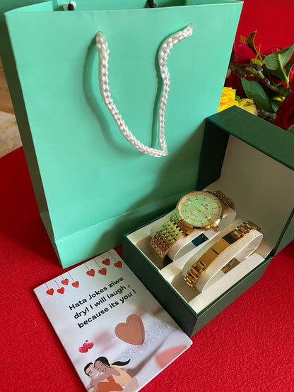MEN VALENTINES PACKAGE WATCH ENGRAVABLE BRACELET PREMIUM BOX CARD&BAG ENQUIRIES