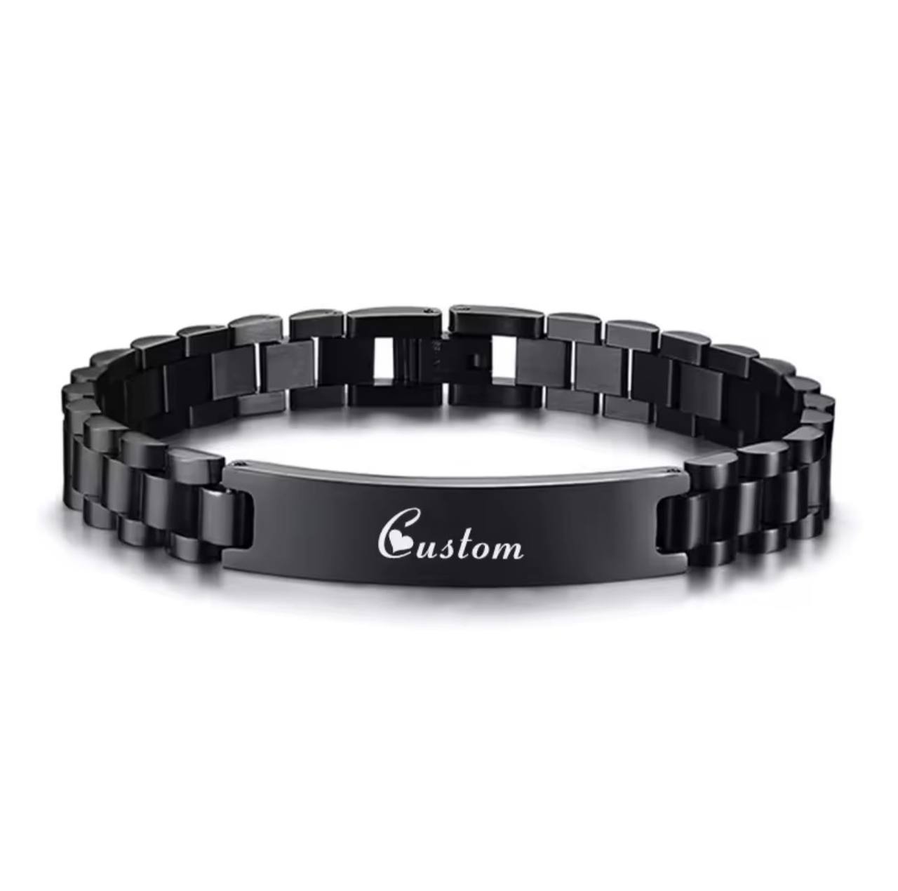 ARRIVALS ENGRAVABLE MEN BRACELETS STAINLESS STEEL NON FADE WE OFFER ENGRAVING SERVICES AND ENQUIRIES