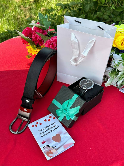 MEN VALENTINES SALE � DOUBLE SIDED BELT LEATHER MEN WATCH BOX GIFT CARD GIFT BAG ENGRAVING SERVICES AND ENQUIRIES