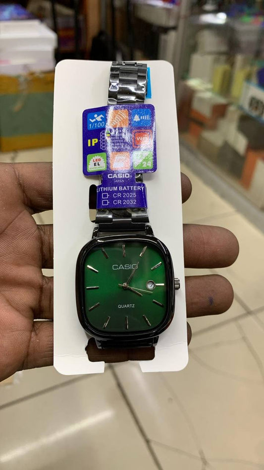 CASIO SQUARE UNISEX DATE DISPLAY WATER RESISTANT BATTERY POWERED CASIO BRANDED BOX