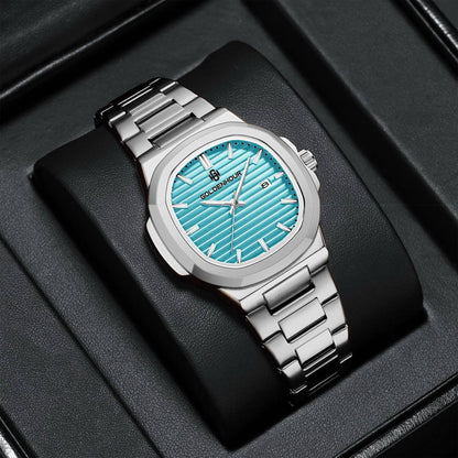 LIGE CHRONOGRAPH LEATHER LEATHER STRAP BATTERY POWERED CHRONOGRAPH MOVEMENT STAINLESS STEEL DATE DISPLAY COMES A LIGE BRANDED BOX ORDER AND ENQUIRIES