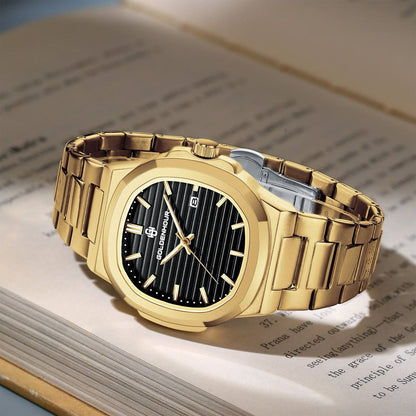 LIGE CHRONOGRAPH LEATHER LEATHER STRAP BATTERY POWERED CHRONOGRAPH MOVEMENT STAINLESS STEEL DATE DISPLAY COMES A LIGE BRANDED BOX ORDER AND ENQUIRIES