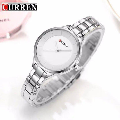 CURREN LADIES #9061 (MESH STRAP) WATER RESISTANT BATTERY POWERED STAINLESS STEEL ENGRAVING SERVICES CURREN BRANDED BOX ENQUIRIES