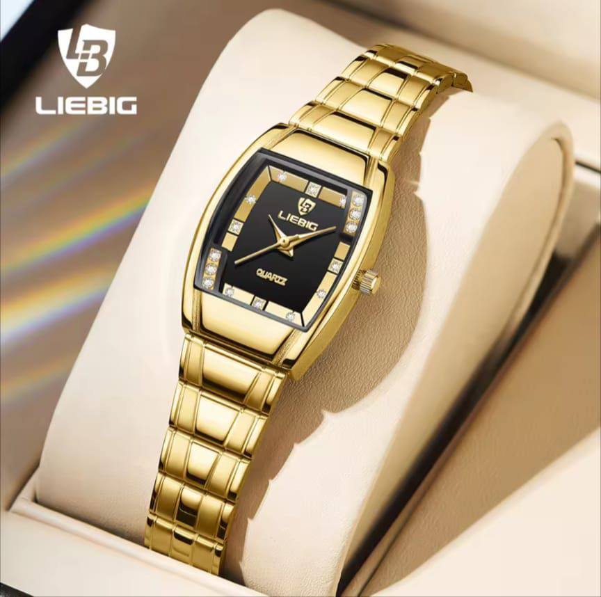 LIEBIG LADIES L8818 WATER RESISTANT BATTERY POWERED NON FADE STEEL POLISH AND ENQUIRIES