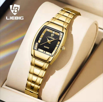 LIEBIG LADIES L8818 WATER RESISTANT BATTERY POWERED NON FADE STEEL POLISH AND ENQUIRIES