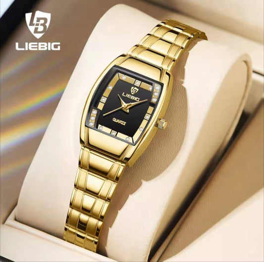 LIEBIG LADIES L8818 WATER RESISTANT BATTERY POWERED NON FADE STEEL POLISH AND ENQUIRIES