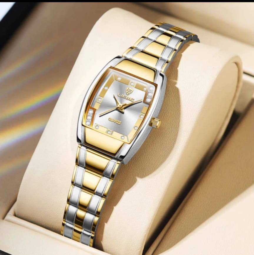 LIEBIG LADIES L8818 WATER RESISTANT BATTERY POWERED NON FADE STEEL POLISH AND ENQUIRIES