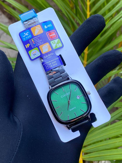 CASIO UNISEX WATCH DATE DISPLAY STAINLESS STEEL BATTERY POWERED WATER RESISTANT CASIO BRANDED BOX ENQUIRIES