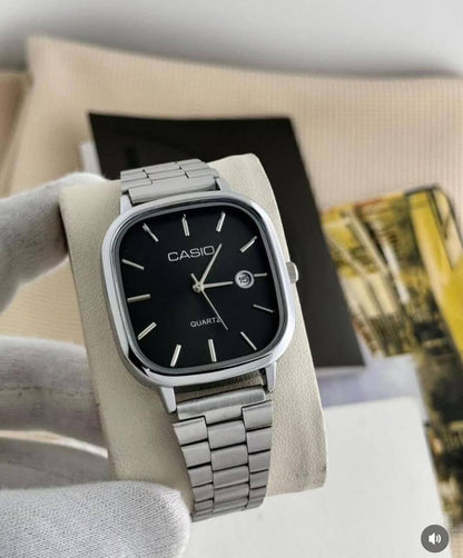 CASIO UNISEX WATCH DATE DISPLAY STAINLESS STEEL BATTERY POWERED WATER RESISTANT CASIO BRANDED BOX ENQUIRIES