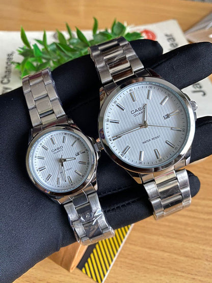 CASIO COUPLE SINGLE PIECES A PAIR WATER RESISTANT DATE DISPLAY