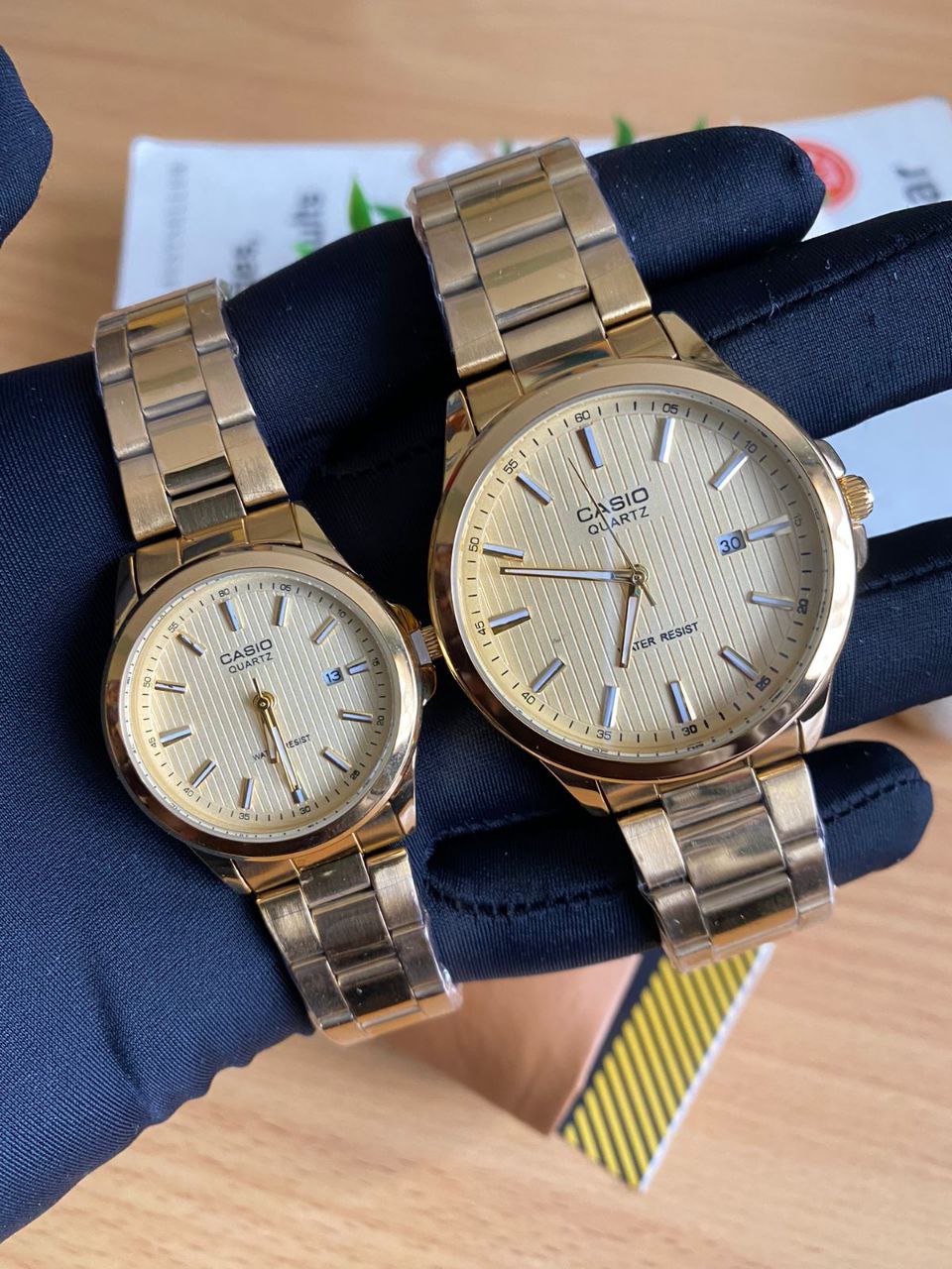 CASIO COUPLE SINGLE PIECES A PAIR WATER RESISTANT DATE DISPLAY