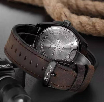 CURREN GENTS 8301 BATTERY POWERED DATE DISPLAY WATER RESISTANT ENGRAVING SERVICES CURREN BRANDED BOX ENQUIRIES