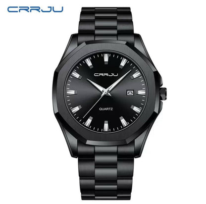 ARRIVALS CRRJU GENTS WATCH DATE DISPLAY WATER RESISTANT STAINLESS STEEL BATTERY POWERED ⃣3 COLOR OPTIONS ENGRAVING SERVICES ENQUIRIES