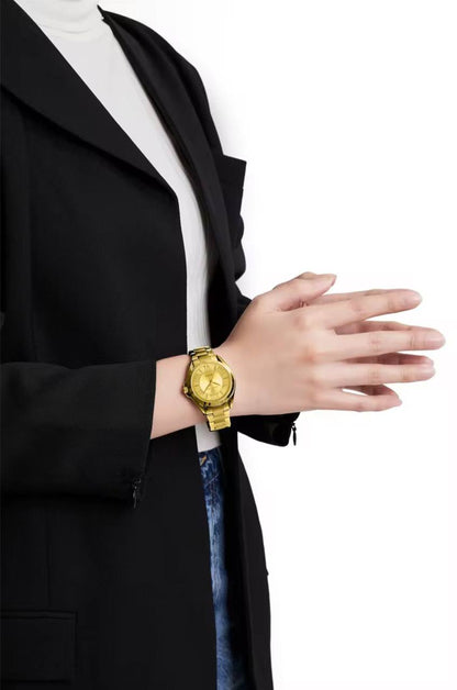 NAVIFORCE GENTS WATCH #NF 9197 ANALOGUE & DIGITAL DISPLAY LIGHT BUTTON WATER RESISTANT BATTERY POWERED GOLD SILVER ENGRAVING SERVICES ENQUIRIES