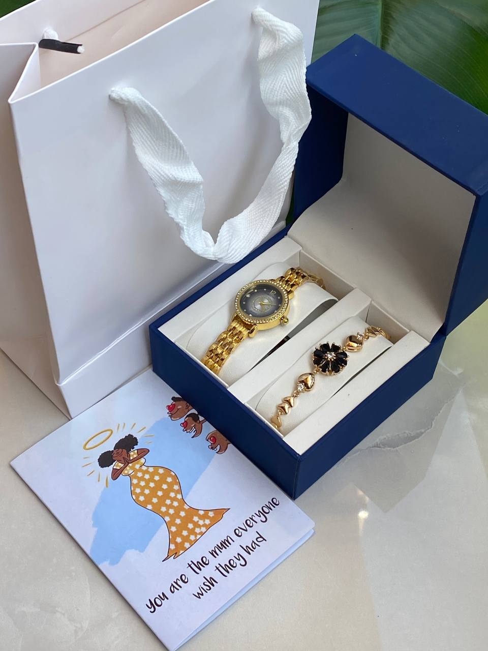 MOTHERS DAY GIFT PACK WATCH BRACELET GIFT CARD TWIN BOX GIFT BAG WE OFFER ENGRAVING SERVICES (A MESSAGE MUM ON ITEMS)