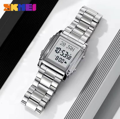 SKMEI 2361 EARTH TIME GOLD SILVER BLACK EARTH DIAL FASHION MINERAL REINFORCED GLASS BATTERY POWERED STAINLESS STEEL WATER RESISTANCE 30M ENGRAVING SERVICES