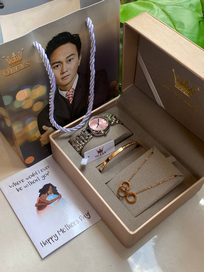 MOTHERS DAY GIFT PACK‍🦳 SMART WATCH X BAG X CARD 7 INTERCHANGEABLE STRAPS CARD,BOX AND BAG ENGRAVING SERVICES FROM AND ENQUIRIES