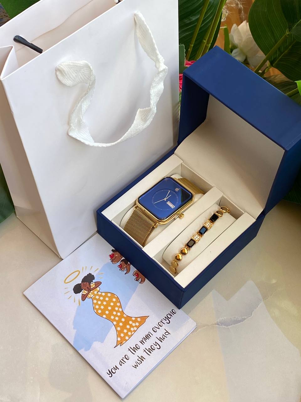 MOTHERS DAY GIFT PACK‍🦳 WATCH BRACELET CARD,BOX AND BAG ENGRAVING SERVICES FROM AND ENQUIRIES