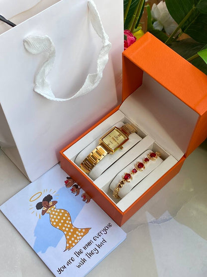 MOTHERS DAY GIFT PACK‍🦳 WATCH BRACELET CARD,BOX AND BAG ENGRAVING SERVICES FROM AND ENQUIRIES