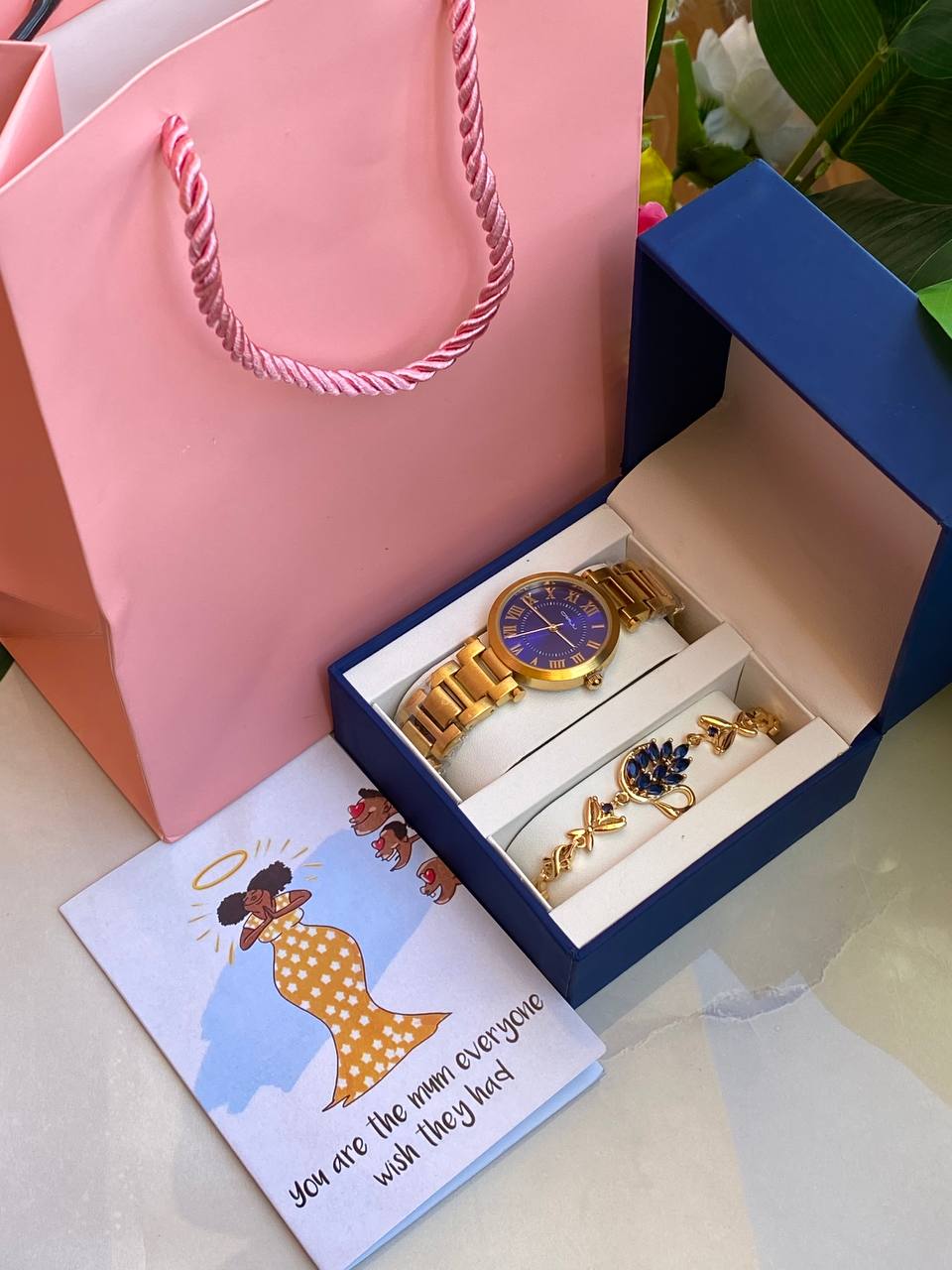MOTHERS DAY GIFT PACK‍🦳 WATCH BRACELET CARD,BOX AND BAG ENGRAVING SERVICES FROM AND ENQUIRIES