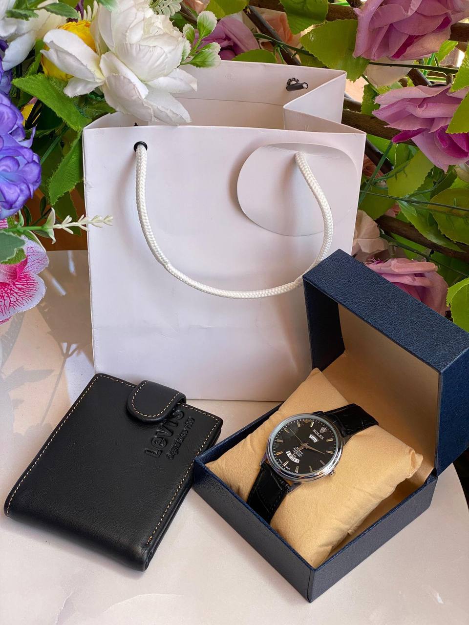 MEN GIFT SETS WATCH,EXECUTIVE BOX,LEATHER WALLET,GIFT BAG ENQUIRIES