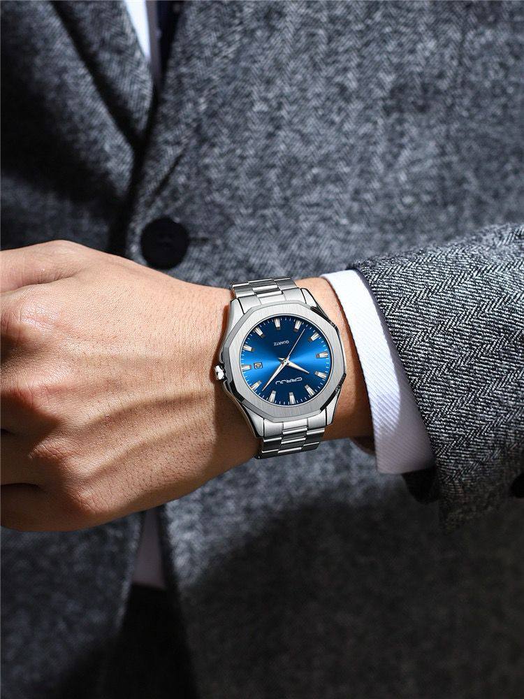 RESTOCK ALERT CRRJU GENTS WATCH DATE DISPLAY WATER RESISTANT STAINLESS STEEL BATTERY POWERED ⃣3 COLOR OPTIONS ENGRAVING SERVICES ENQUIRIES