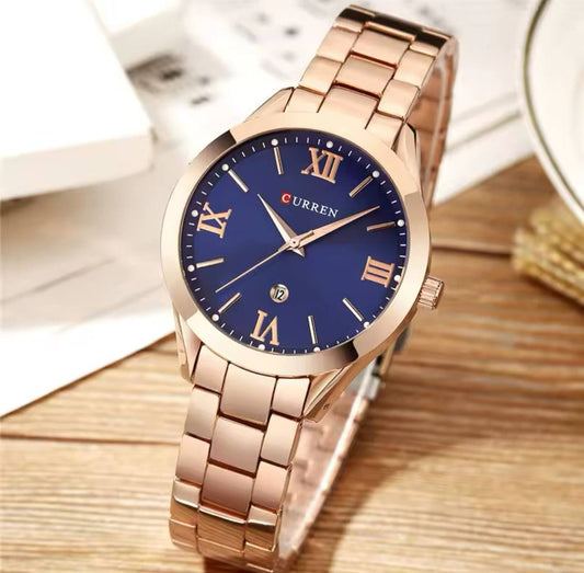 CURREN LADIES #9007 WATER RESISTANT BATTERY POWERED DATE DISPLAY 3 COLOR OPTIONS CURREN BRANDED BOX ENQUIRIES