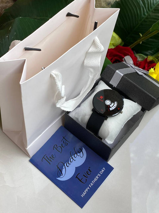 FATHERS DAY GIFT WATCH BOX CARD & BAG AND ENQUIRIES