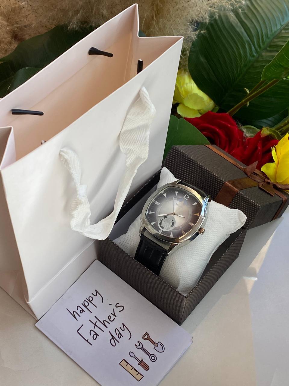 FATHERS DAY GIFT WATCH BOX CARD & BAG AND ENQUIRIES