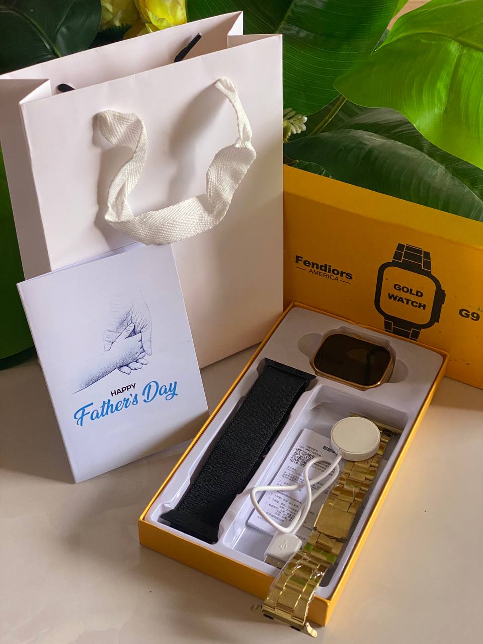 FATHERS DAY SMART WATCH GIFT FENDÍORS AMERICA: G9 ULTRA PRO - 3 INTERCHANGEABLE STRAPS CARD &BAG ENQUIRIES