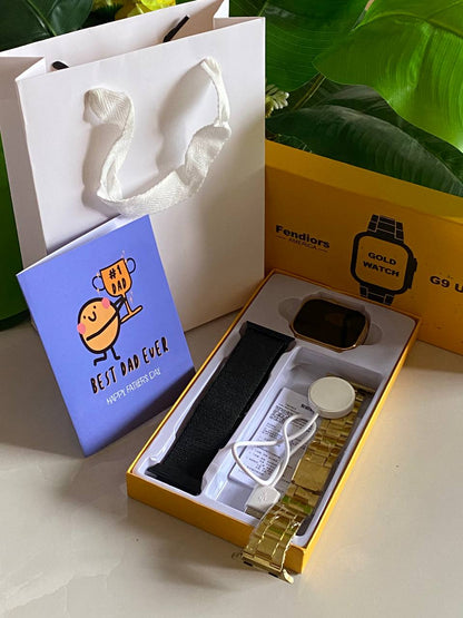 FATHERS DAY SMART WATCH GIFT FENDÍORS AMERICA: G9 ULTRA PRO - 3 INTERCHANGEABLE STRAPS CARD &BAG ENQUIRIES