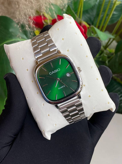 CASIO UNISEX WATCH DATE DISPLAY STAINLESS STEEL WATER RESISTANT BATTERY POWERED CASIO BRANDED BOX ENQUIRIES