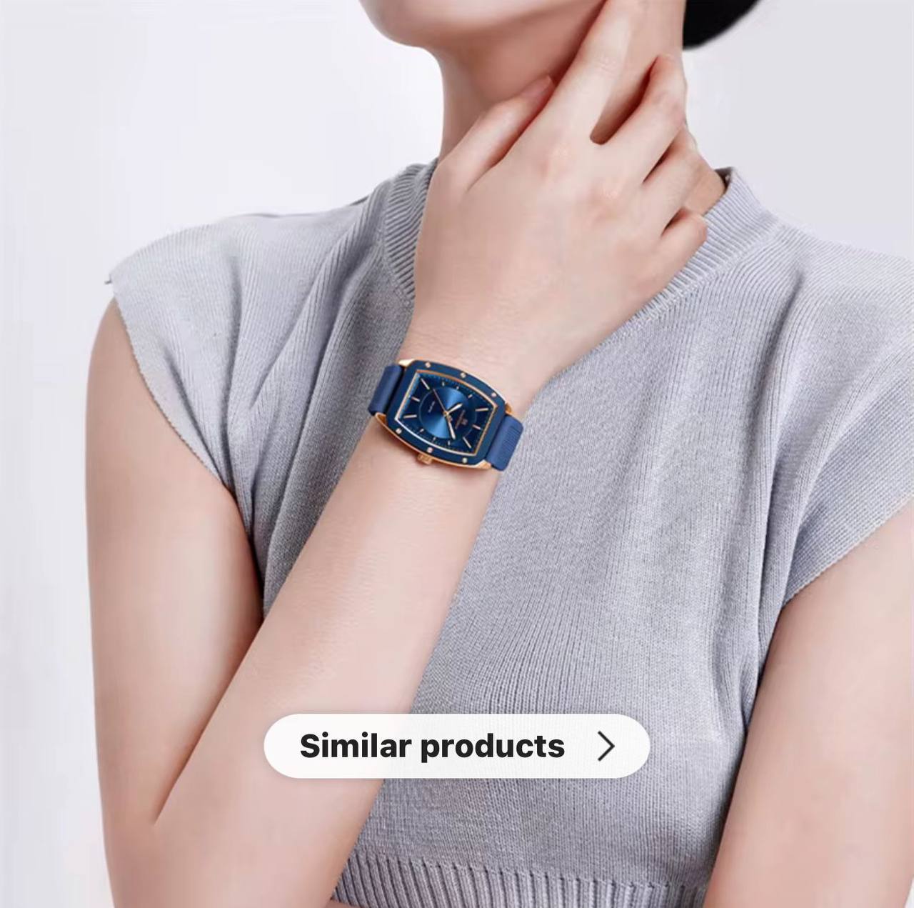 NAVIFORCE NF5049 LADIES 2 COLOURS WATERPROOF SILICON STRAP LUMINOUS HANDS ENGRAVING FROM & ENQUIRIES