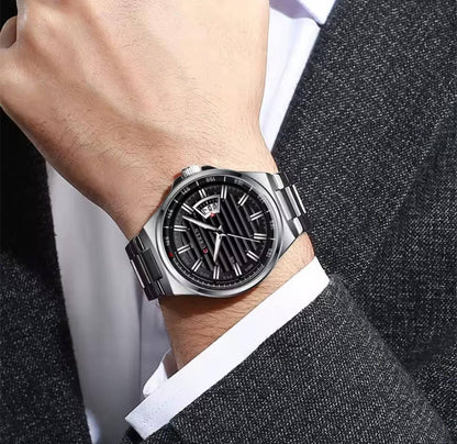 CURREN GENTS 8375 BATTERY POWERED DATE DISPLAY WATER RESISTANT CURREN BRANDED BOX ENGRAVING SERVICES ENQUIRIES