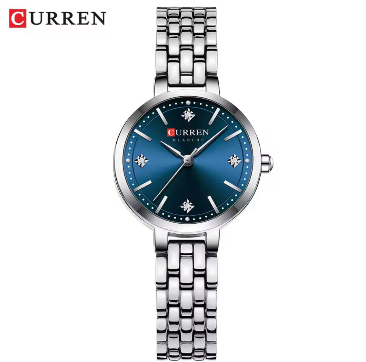 CURREN LADIES #9106 (METALLIC ) WATER RESISTANT BATTERY POWERED ENGRAVING SERVICES PER WORD,300 LOGO CURREN BRANDED BOX ENQUIRIES