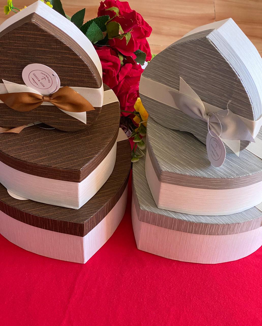 3 1 HEART BOXES GIFT PACKAGING ( 3 BOXES) CUSTOMIZE GIFTS ADORABLE DESIGN CREATIVE PACKAGING PERSONALIZED TOUCH AND ENQUIRIES